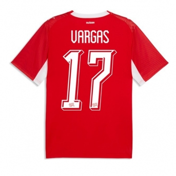 Billige Fotballdrakt Sveits Ruben Vargas #17 Replika Hjemmedrakt VM 2026 Kortermet